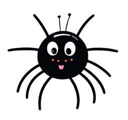 Cute Halloween Spider Vector