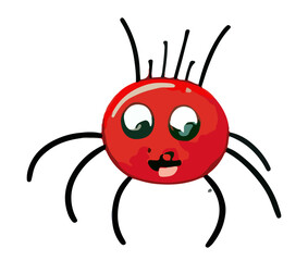 Cute Halloween Spider Vector