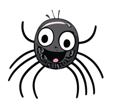 Cute Halloween Spider Vector