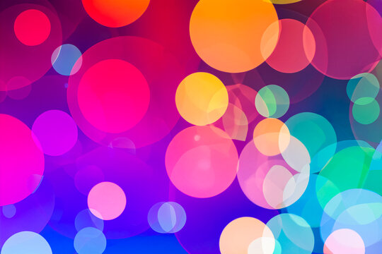 colorful bokeh blurred background