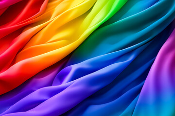 colorful silk textured fabric surface