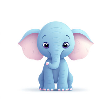 Elephant illustration cartoon (AI Generated)