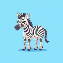 Zebra illustration cartoon (AI Generated)