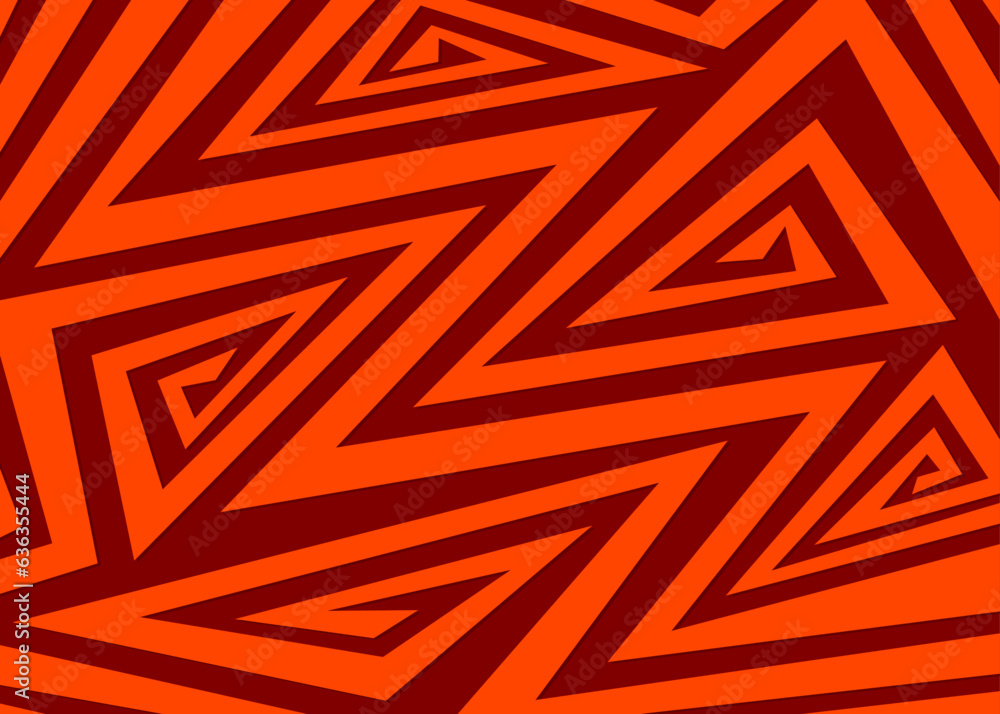 Aufkleber minimalist background with abstract geometric and curly lines. simple aztec ornament
