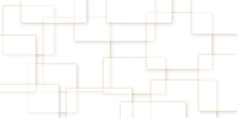 bstract white square shape with gold line futuristic concept background. Abstract white background with square gold line shapes. Vector illustration design for presentation, banner, cover, web,