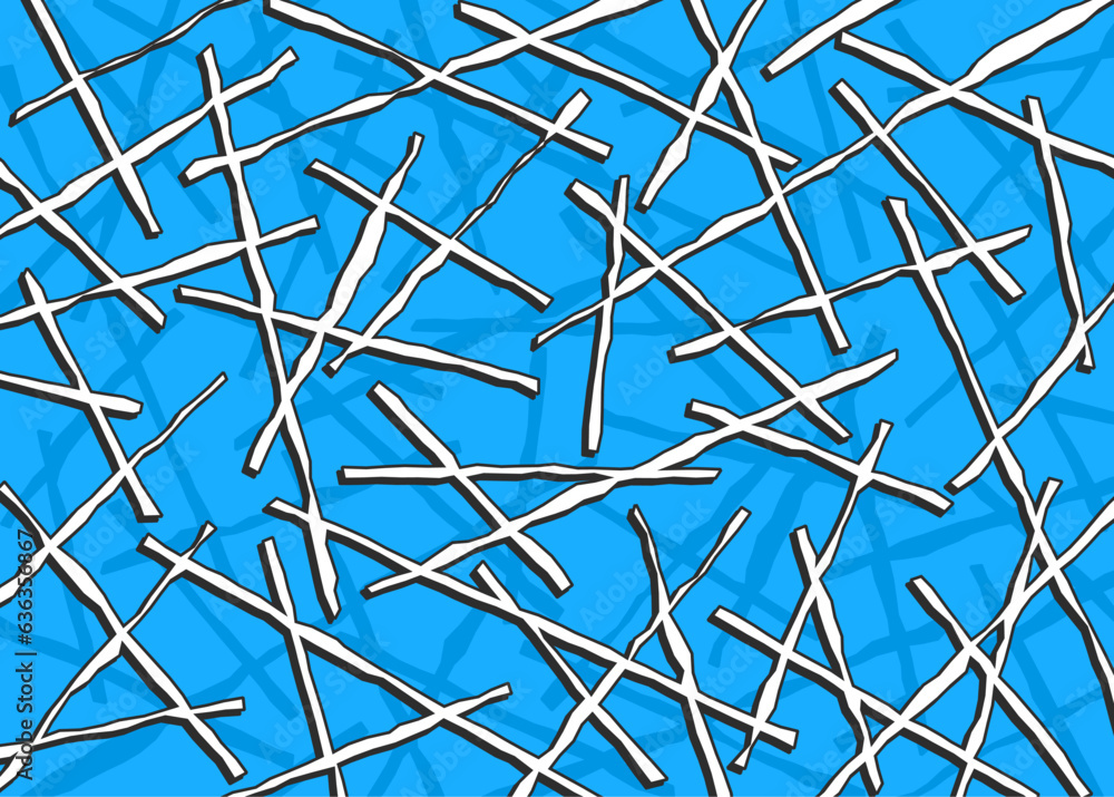 Poster abstract background with seamless rough stick pattern