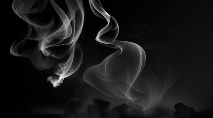 smoke on black background
