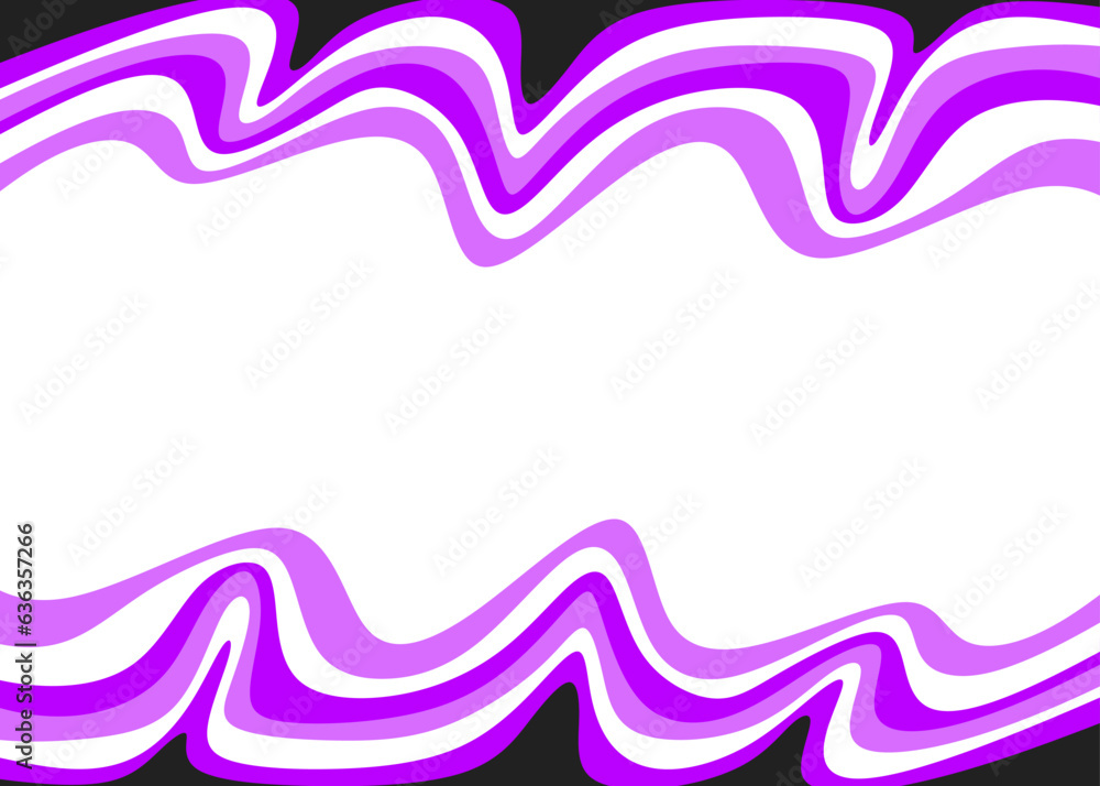 Poster minimalist background with colorful gradient wavy lines pattern and with some copy space area