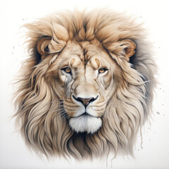 Lion illustration (AI Generated)