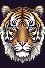 Tiger illustration (AI Generated) 