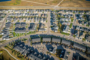 Sweeping Aerial View of Evergreen, Saskatoon, Saskatchewan
