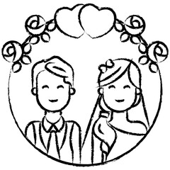 Hand drawn Couple icon