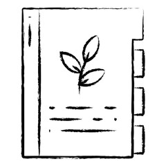 Hand drawn Plant Book icon