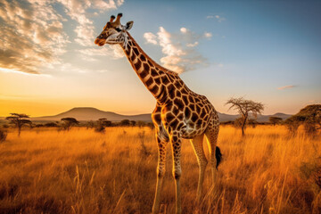 Giraffe wildlife (AI Generated) 