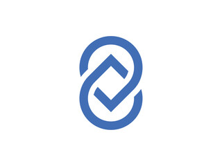 double drop infinity logo design