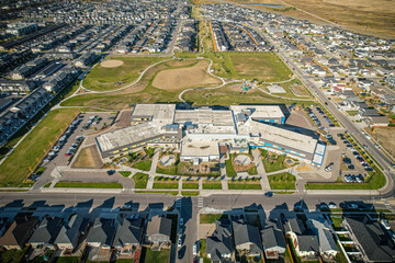 Sweeping Aerial View of Evergreen, Saskatoon, Saskatchewan