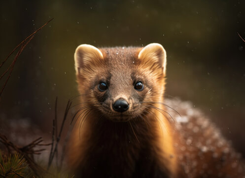 Marten portrait created with Generative AI technology