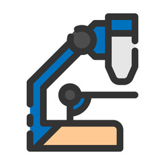 microscope line icon best for web design