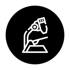 microscope line icon best for web design