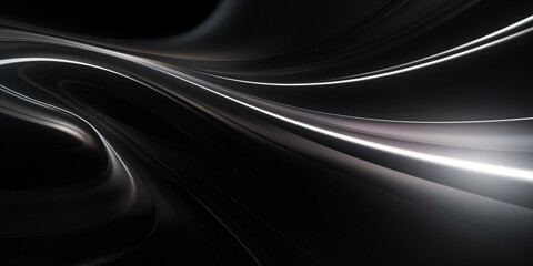 abstrakter dunkler Hintergrund mit wellen Linien . Technologie-Tapete 