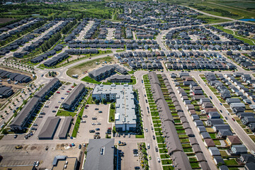 Sweeping Aerial View of Evergreen, Saskatoon, Saskatchewan
