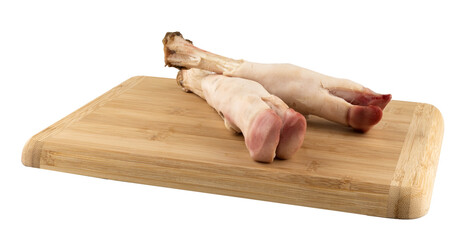 raw lamb trotters