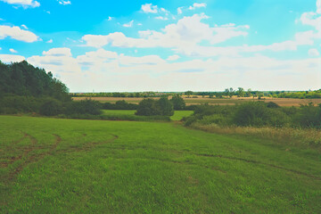 Fototapeta na wymiar View from Górka Kochcicka on the northern part of Lubliniec