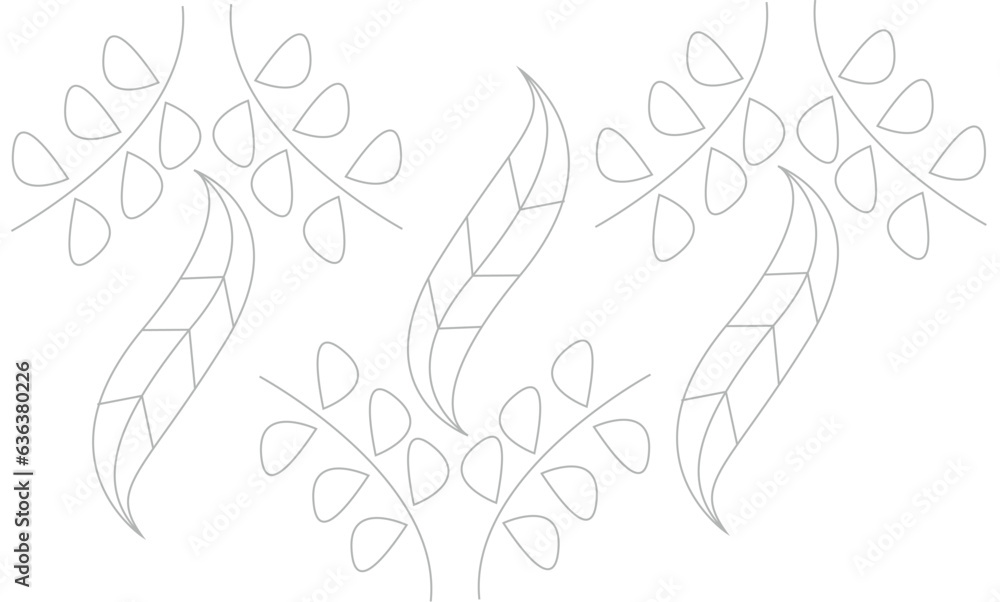 Poster branch with leaves . flower pattern background design .