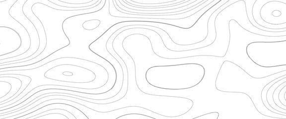 Modern design with White background with topographic wavy pattern design. paper texture Imitation of a geographical map shades. Topographic background and texture, monochrome image. 3D waves, 