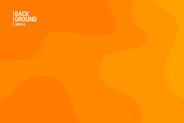 Abstract background in orange colors. Fluid banner template vector illustration.