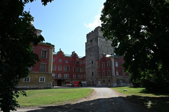 Schloss Prugg in Bruck an der Leitha, &Ouml;sterreich, 27.07.2023