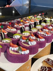 buffet food in a restaurant