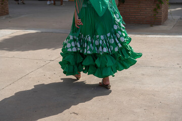 Step into the world of Spanish dance with a polka dot flamenco dress. A rich fusion of culture, design, and movement, it's the epitome of Andalusian style.