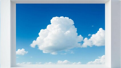 a white cloud in the sky
