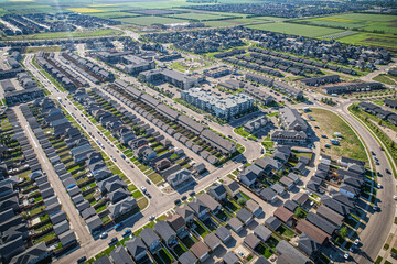 Sweeping Aerial View of Evergreen, Saskatoon, Saskatchewan