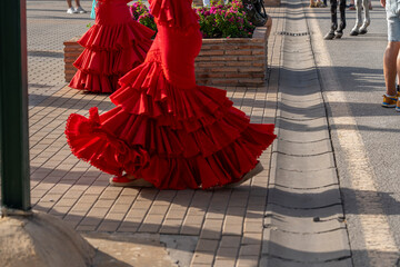 Step into the world of Spanish dance with a polka dot flamenco dress. A rich fusion of culture,...