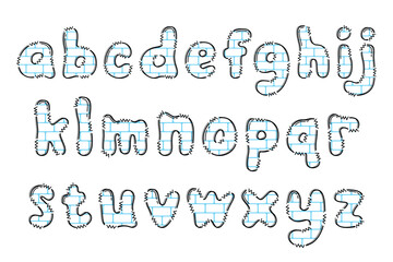 Handcrafted Winter letters color creative art typographic design