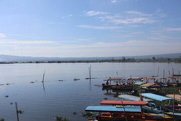A silence on the shores of Lake Ambarawa with a beautiful view