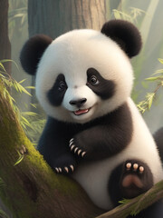 Fototapeta premium giant panda bear