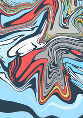 Fototapeta na wymiar Liquid Fluid abstract background illustration