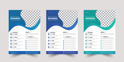 Free vector corporate business flyer template Vector corporate business flyer template corporate business flyer