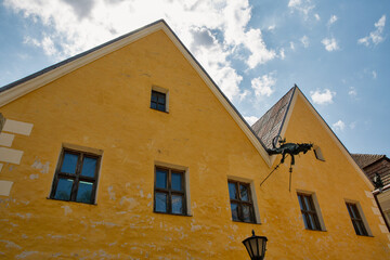Old architecture in Kamianets-Podilskyi, Ukraine.