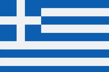 Fotobehang Greece flag isolated in official colors and proportion correctly © Taras