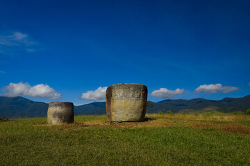 Pokekea megalithic site in Indonesia's Behoa Valley, Palu, Central Sulawesi.