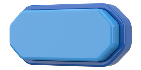 3D button. Empty button. 3D illustration.