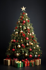 Obraz na płótnie Canvas Decorated Christmas tree