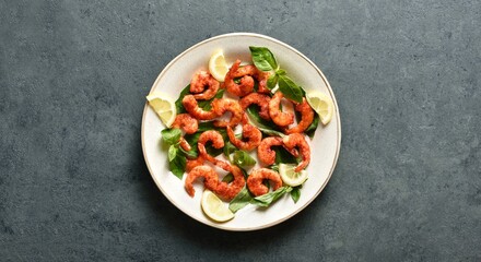 Spicy thai basil shrimp