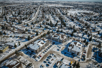Mirror Reflections: Lakeview, Saskatoon, Saskatchewan Aerial Tapestry