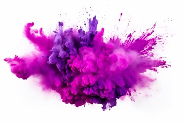 Blast of a purple colour | holi event colours blast, colour splash, dry colour splash of purple
