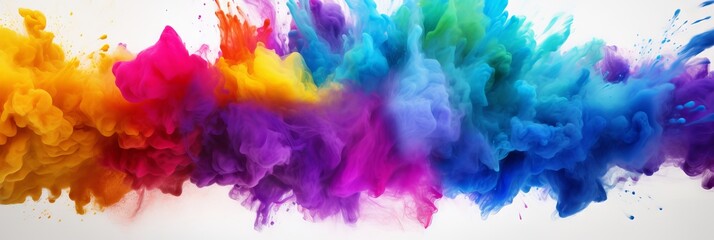 Blast of a multi colour | holi event colours blast, colour splash, dry colour splash of multi colours